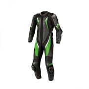 Kawasaki Motorbike Leather MotoGP Racing Suit - Black And Green