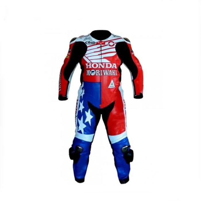 American Honda Moriwaki Motogp Leather Racing Suit - Image 1