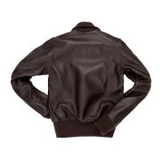 Men’s Navy Amelia Flight Leather Jacket - Image 3