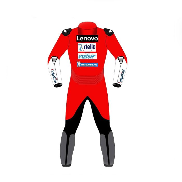 Andrea Dovizioso Ducati Motorbike Leather Suit 2020 - Motorcycle Racing - Image 3