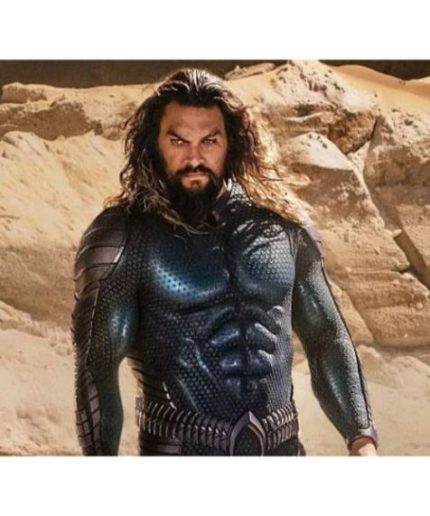 Aquaman 2 Jason Momoa Costume Black Jacket