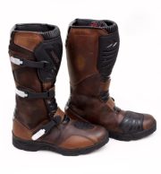 Handcrafted Adventure Motorcycle Touring Boots - CE-Approved Off-Road Leather Gear