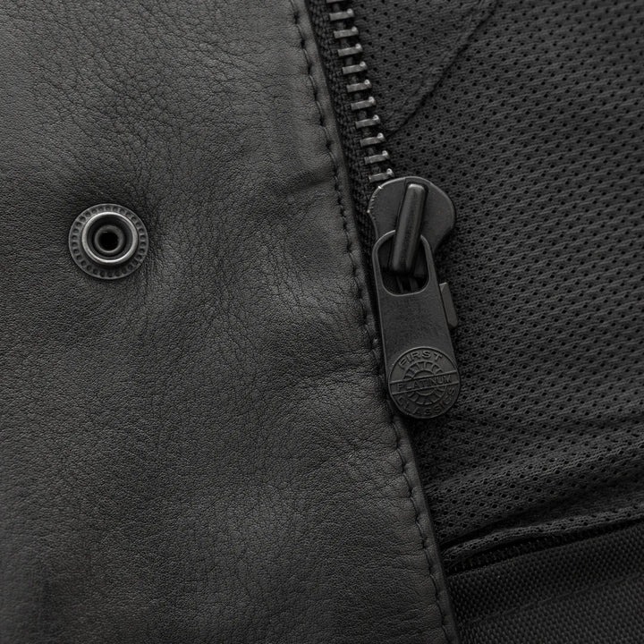 Hotshot Men's Leather Vest for Motorcycle Lovers