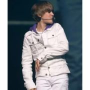 Justin Bieber White Denim Trucker Jackets