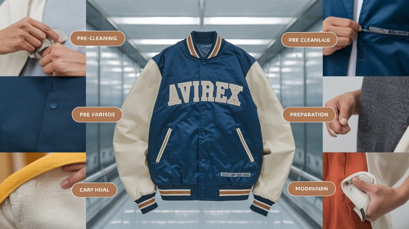 Pre-Cleaning Preparation for Avirex Jackets

