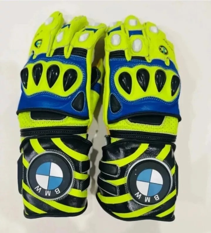 BMW Motorrad Motorcycle Racing Leather Gloves – Premium Protection & Performance