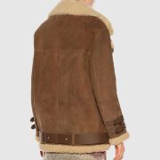 Women’s Brown Suede Shearling Jacket