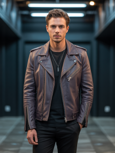 men leather jacket