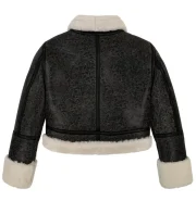 CROPPED SHEARLING JACKET - Back