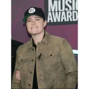 CMT Awards Lily Rose Brown Suede Leather Jacket - Image 2