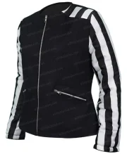 Selena Quintanilla Black and White Cropped Jacket - Image 4