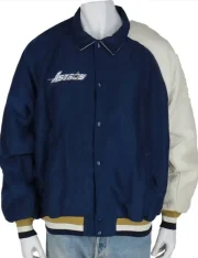 Singer Selena Quintanilla Blue Bomber Jacket - Image 4