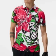 Viktor Hovland Masters Shirt Eye-Catching Azalea-Themed Floral Polo - Image 2